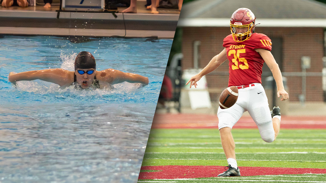 Audrey Bramlett (left, photo by Ky Frederick) and Tanner Philpott (right, photo by Frank Novak)