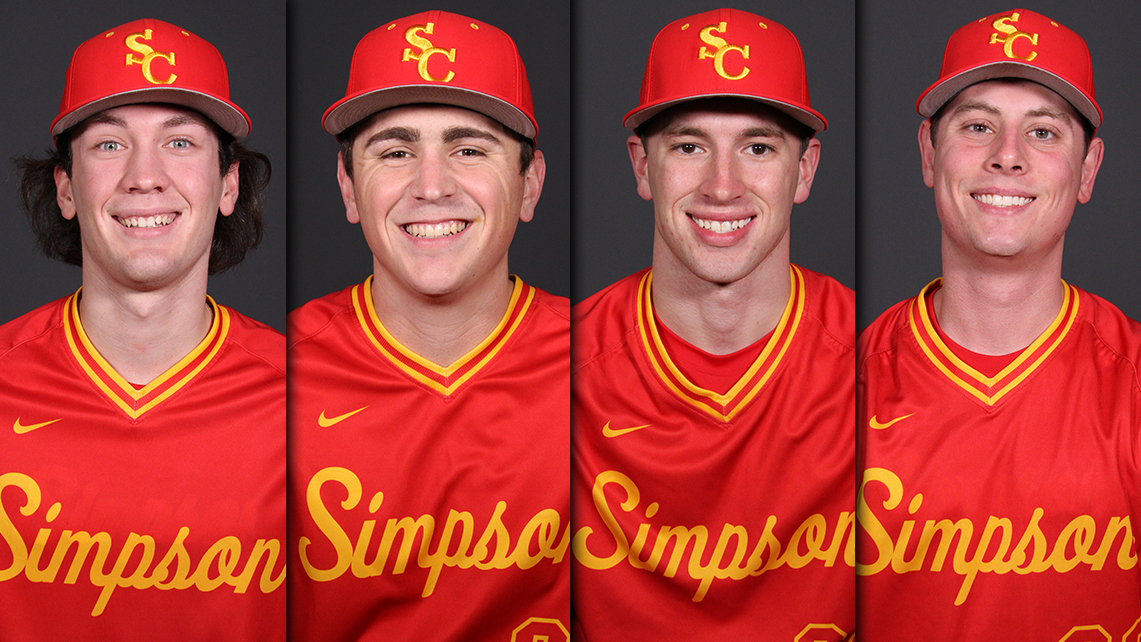 L-R: junior Brady Held, senior Josh Breitbarth, junior Colton Major and senior Noah Sacco
