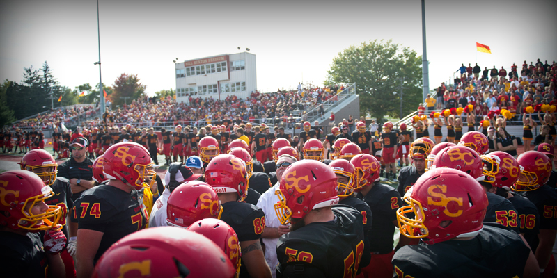 Challenging football schedule opens with four road games