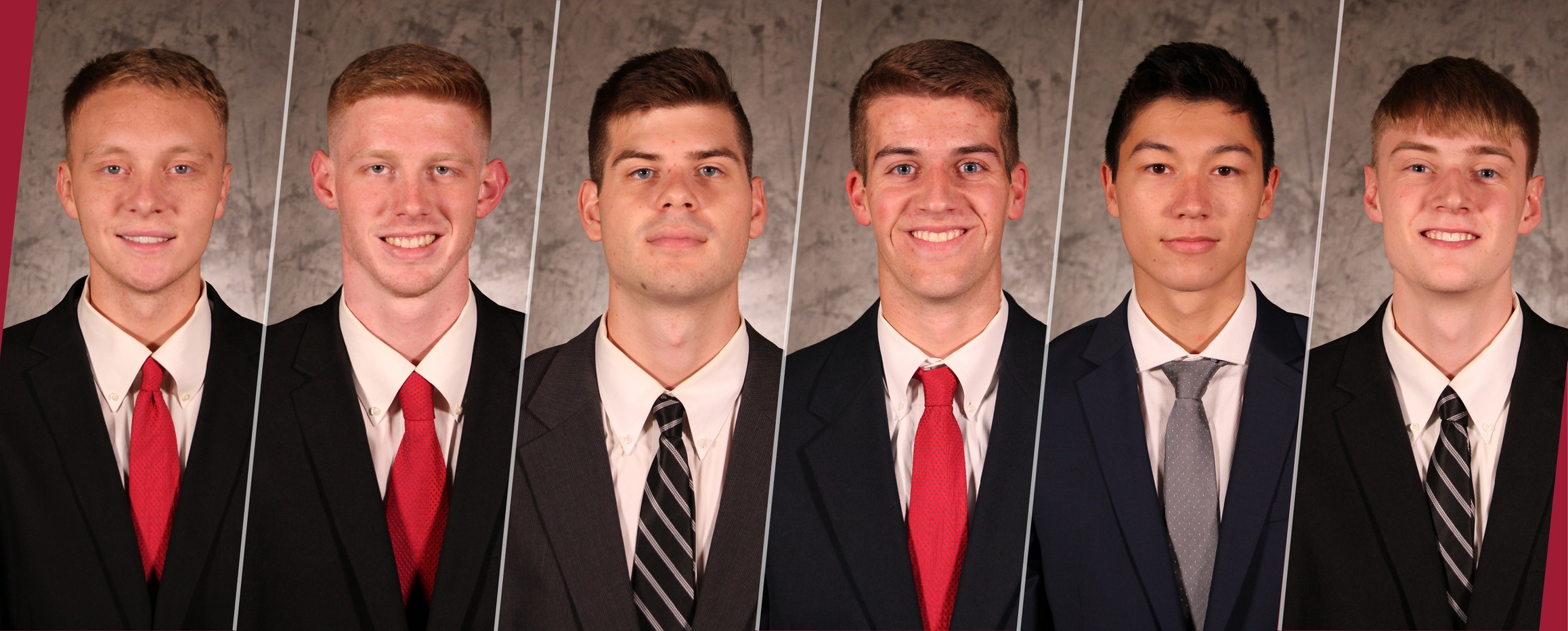From left: Sam Amsbaugh, Taylor Filbert, Cayce Good, Kam Hartung, Ben Rajewski and Tyler Stumbo