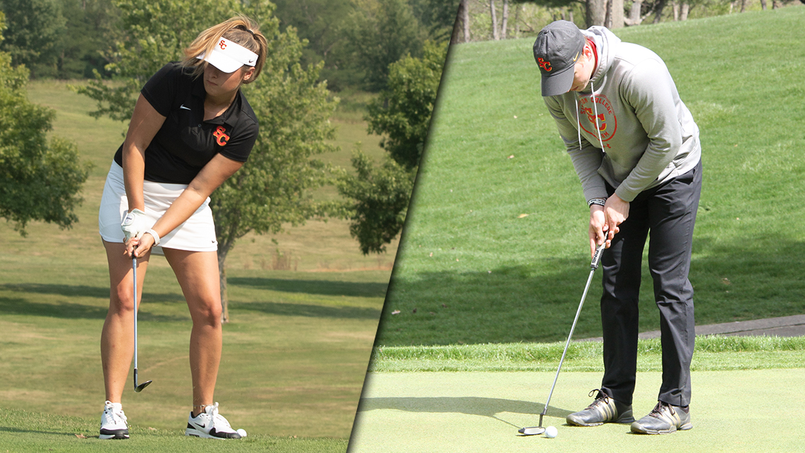 Senior Emily Jansen and sophomore Reed Worth