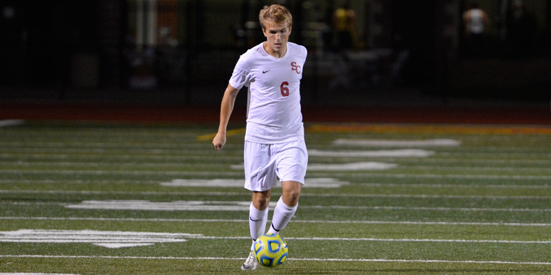 Men's soccer closes regular season in style
