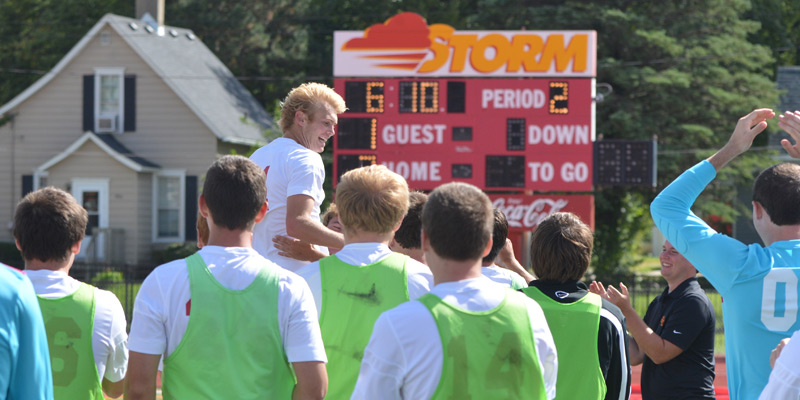 White breaks scoring record as men's soccer tops UW-Whitewater