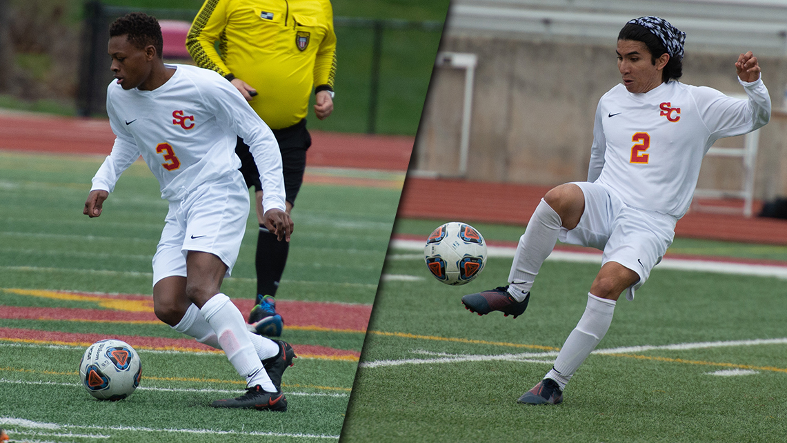 L-R: Junior Baraka Ellie and sophomore Jordy Triana-Vasquez
