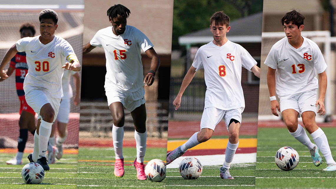 Left to right: Ronaldo Ordaz, Espoire Nkomezi, Matt Hasken, and Zach Kline (photos by Frank Novak)
