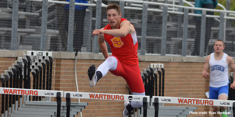 Galbraith wins long jump on first day of IIAC Championship