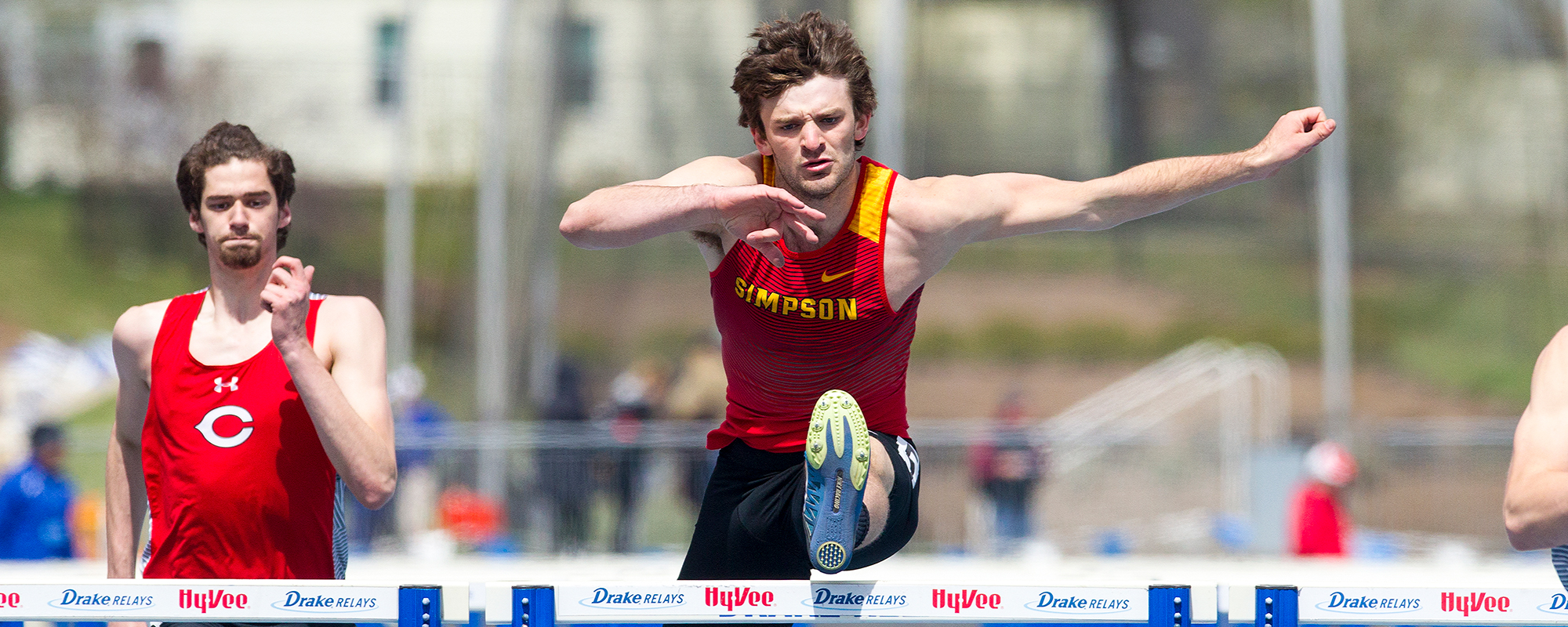 Austin Greenwalt finished second in the decathlon to receive American Rivers All-Conference honors.