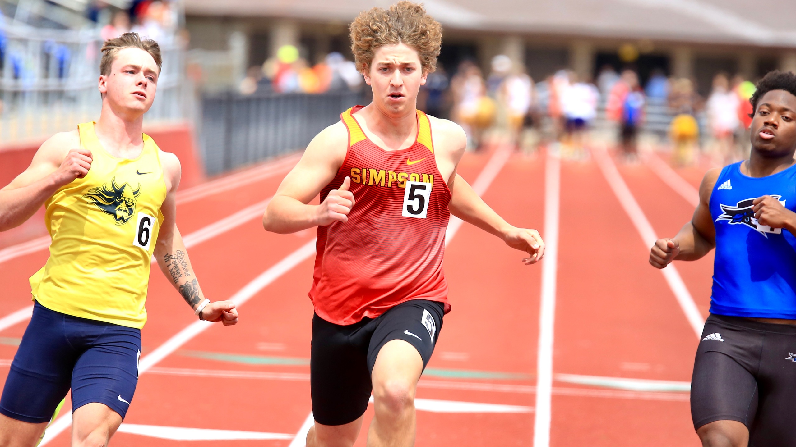Freshman Joseph Sams (photo by Jared Oosterhuis)