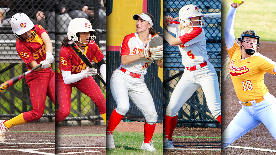 From left to right: Megan Heidelbauer, Caelynn Obleton, Ashlyn Steen, Kate Kriegel, and Madeline Petersen.