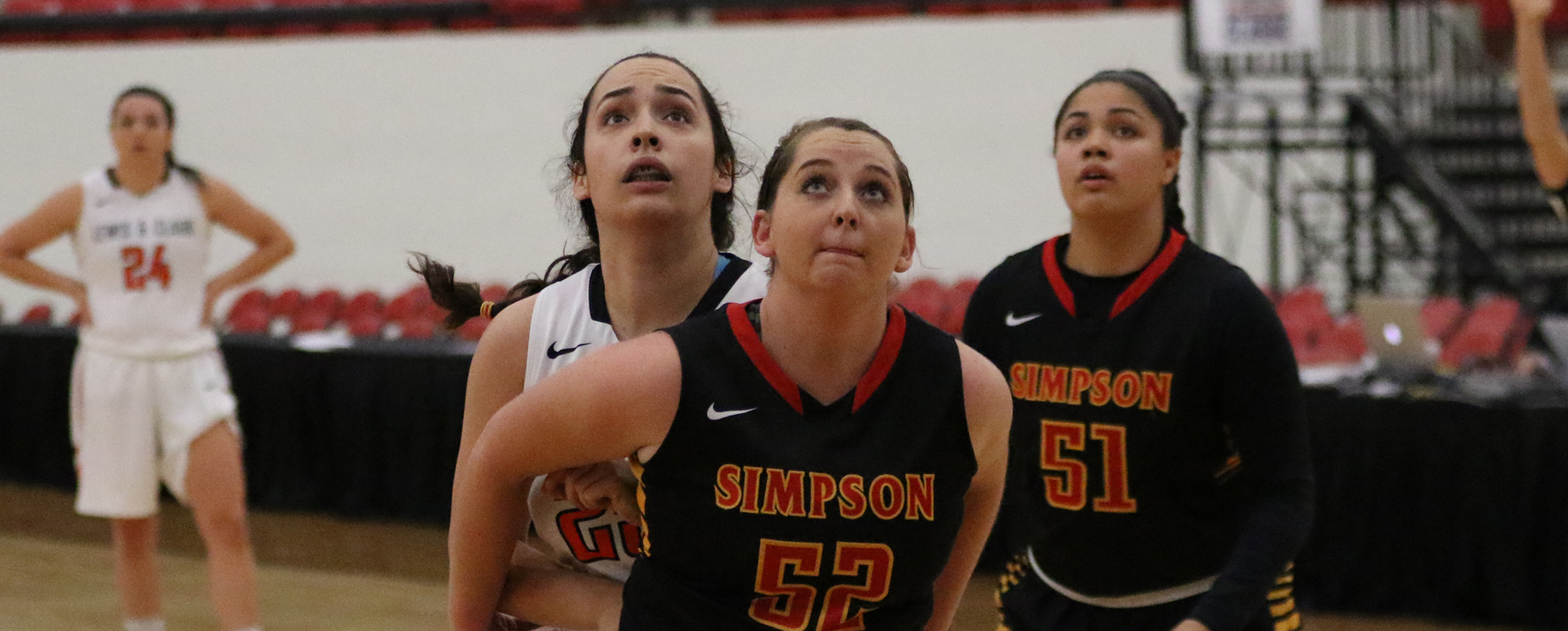 Ellen Gallagher (52) and the Storm host Nebraska Wesleyan on Wednesday, Jan. 4.