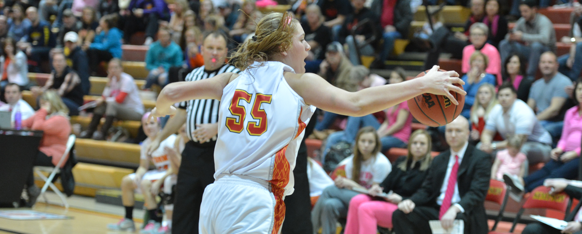 Morrow posts third double-double as Storm fall to Platteville