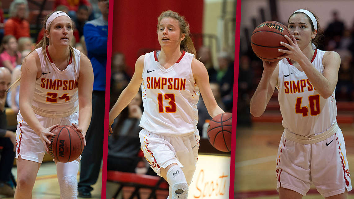 Cassie Chubb, Claire Johnson and Cameron Kincaid