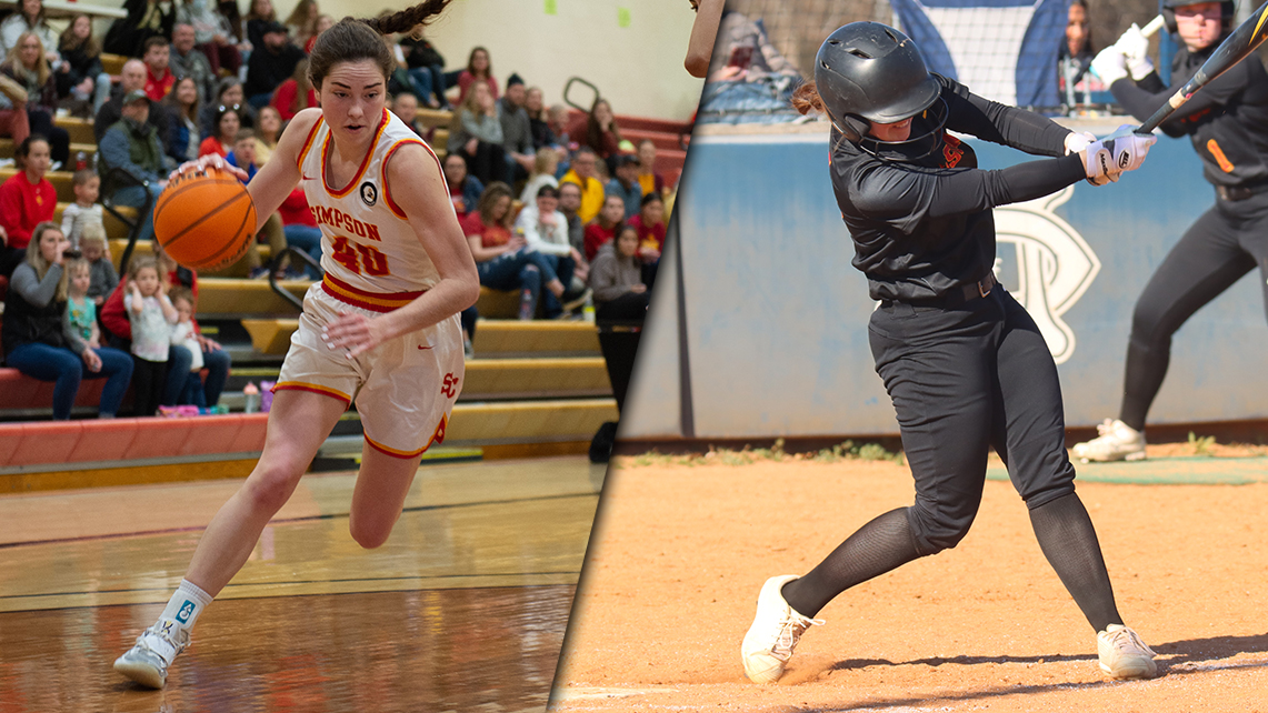 Senior Cameron Kincaid (photo by Luke Behaunek) / junior Maddie Luderman (photo by Michael Sudhalter)