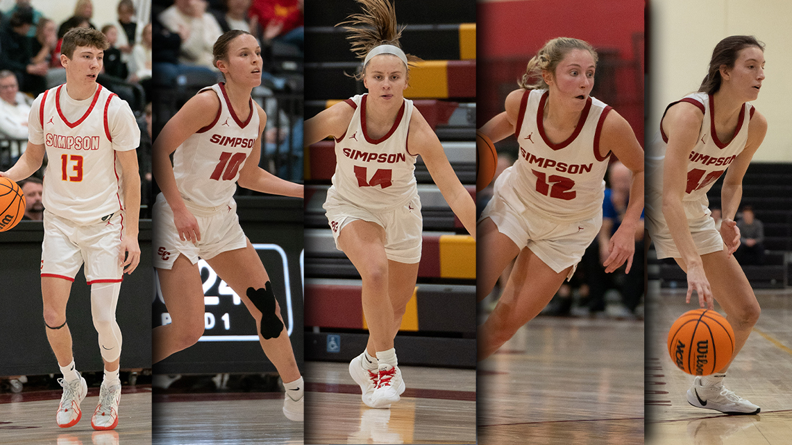 L to R: Levi Gurwell, Maddax DeVault, Molly Lutmer, Haley Rasmussen, Elle Street