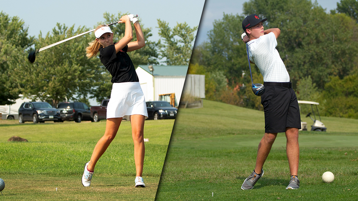 Freshmen Sydney Stephenson and Isaac Roe