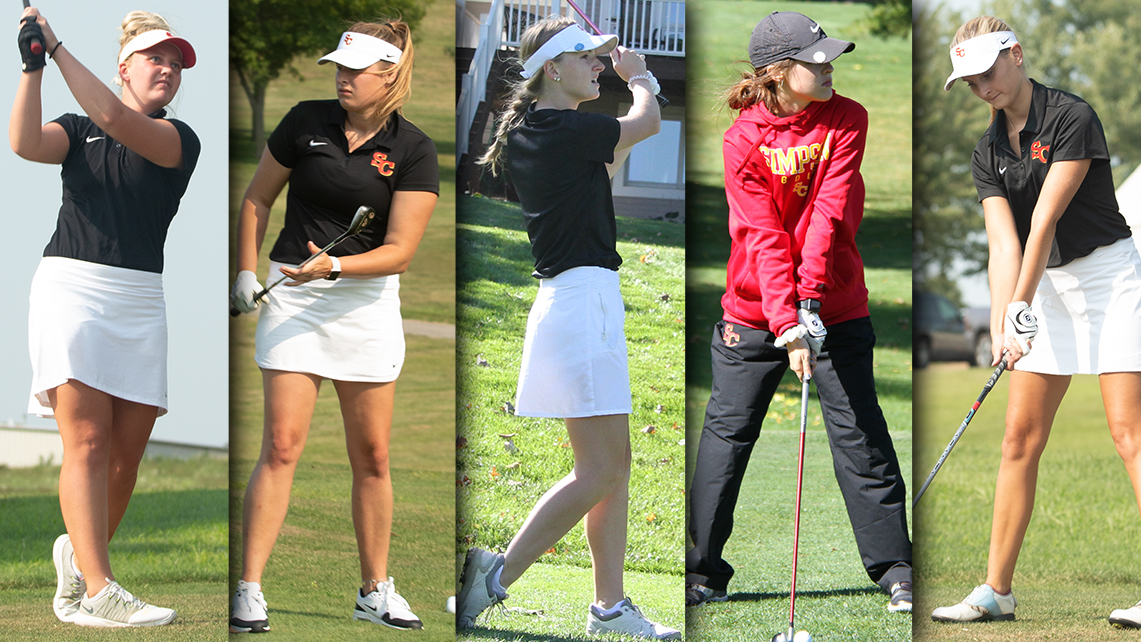 L-R: Megan Crockett, Emily Jansen, Hannah Mulligan, Averi Peck and Sydney Stephenson