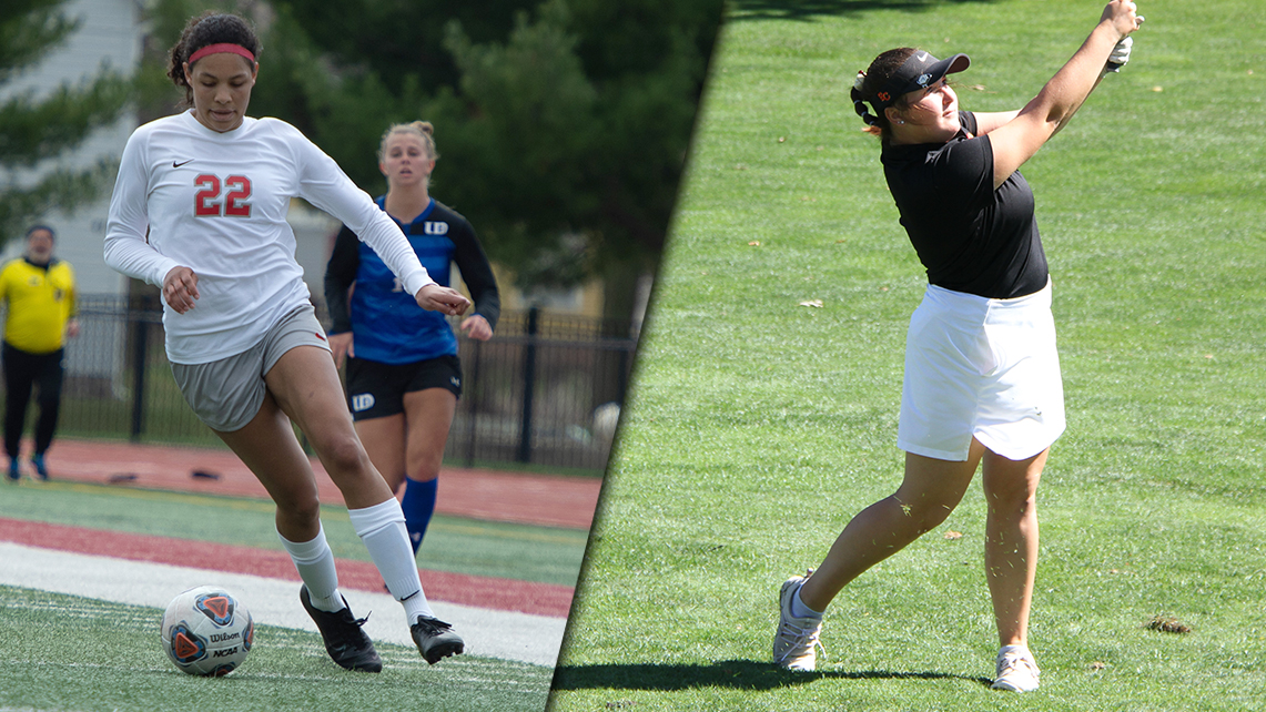 Junior Cassie Nash (L) and freshman Madeline Streicher