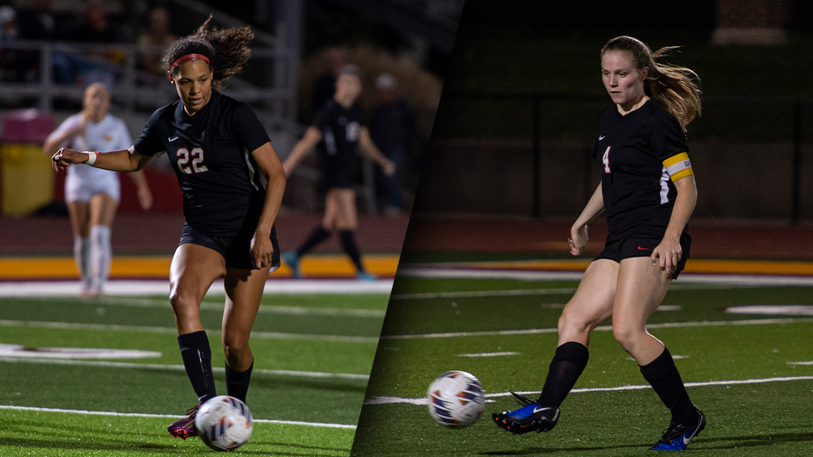 Seniors Cassie Nash (L) and Lizzie Arnburg (R)