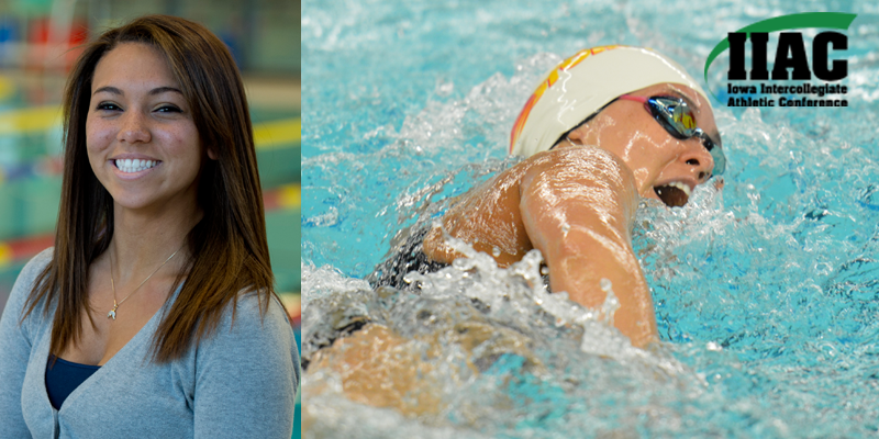 Amburgy named IIAC Swimmer of the Week