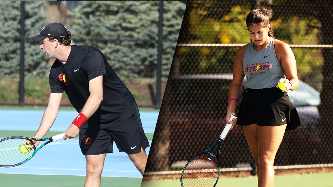 Sophomore Grant Love (left) and junior Bella Tranquilino (right).
