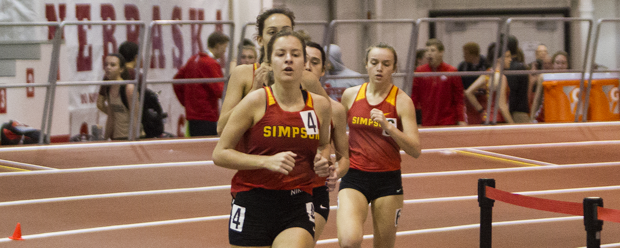 Simpson races at Darren Young Indoor Invite
