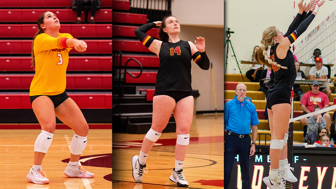L to R: Iman Ghalibaf, Rachel Hardwick, Peyton Mitchell