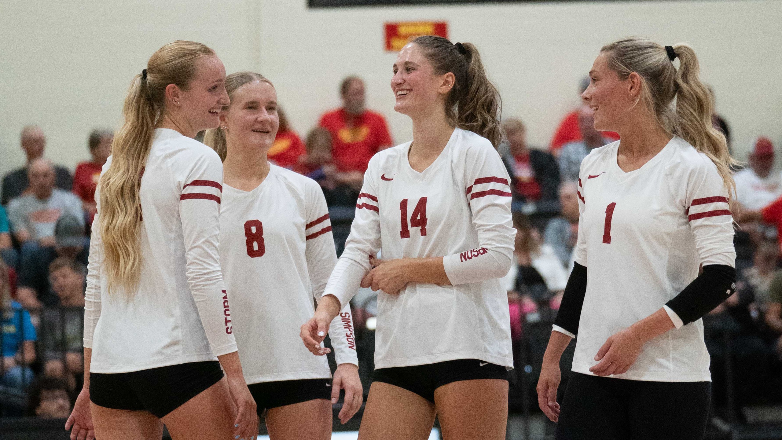 L to R: Peyton Mitchell, Jada Schmidt, Emmy Seiler, Hannah Jansen (photo by Frank Novak)
